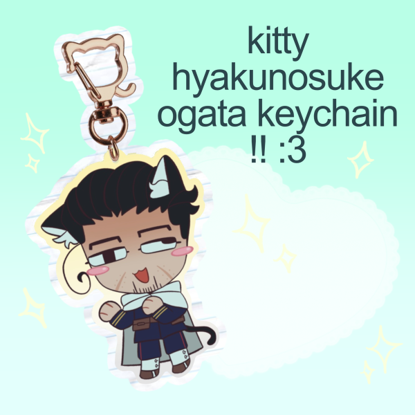 HYAKUNOSUKE OGATA KITTY KEYCHAIN
