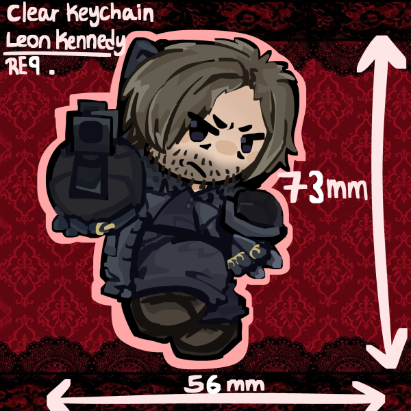 Leon Kennedy Acrylic Keychain RE9