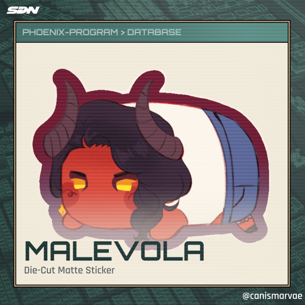 Malevola (Dispatch) Tsum Die-Cut Matte Sticker