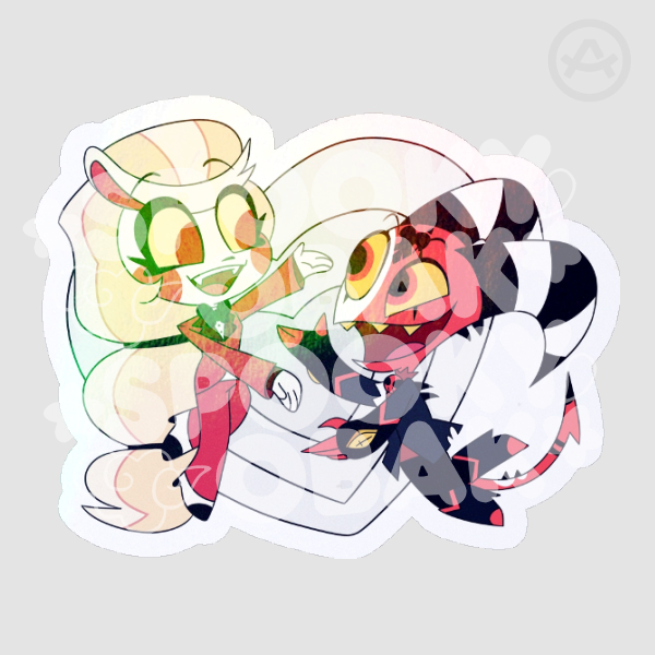 Hellaverse Crossover Rainbow Sticker!