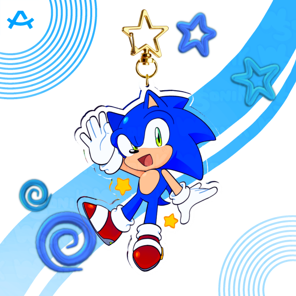 Sonic Acrylic Keychain