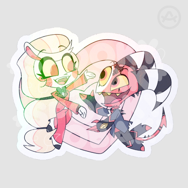 Hellaverse Crossover Rainbow Sticker (PASTEL)