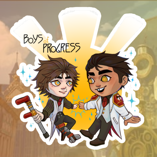 Boys of Progress Holographic Sticker