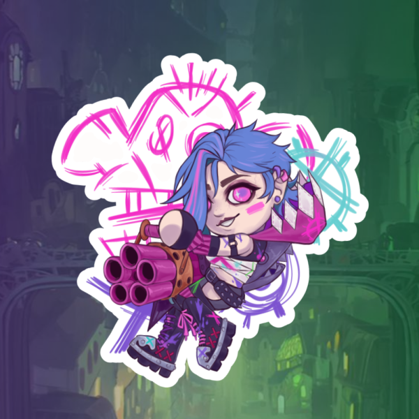 Jinx Holographic Sticker