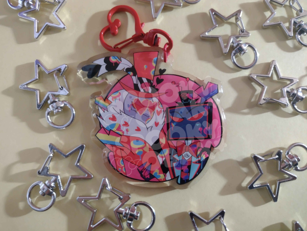 StaticMoth Pride Keychain