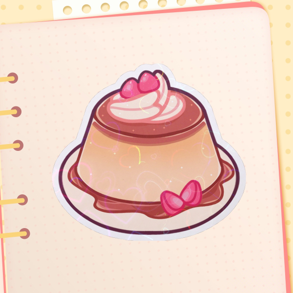 Strawberry Pudding - Die Cut Sticker