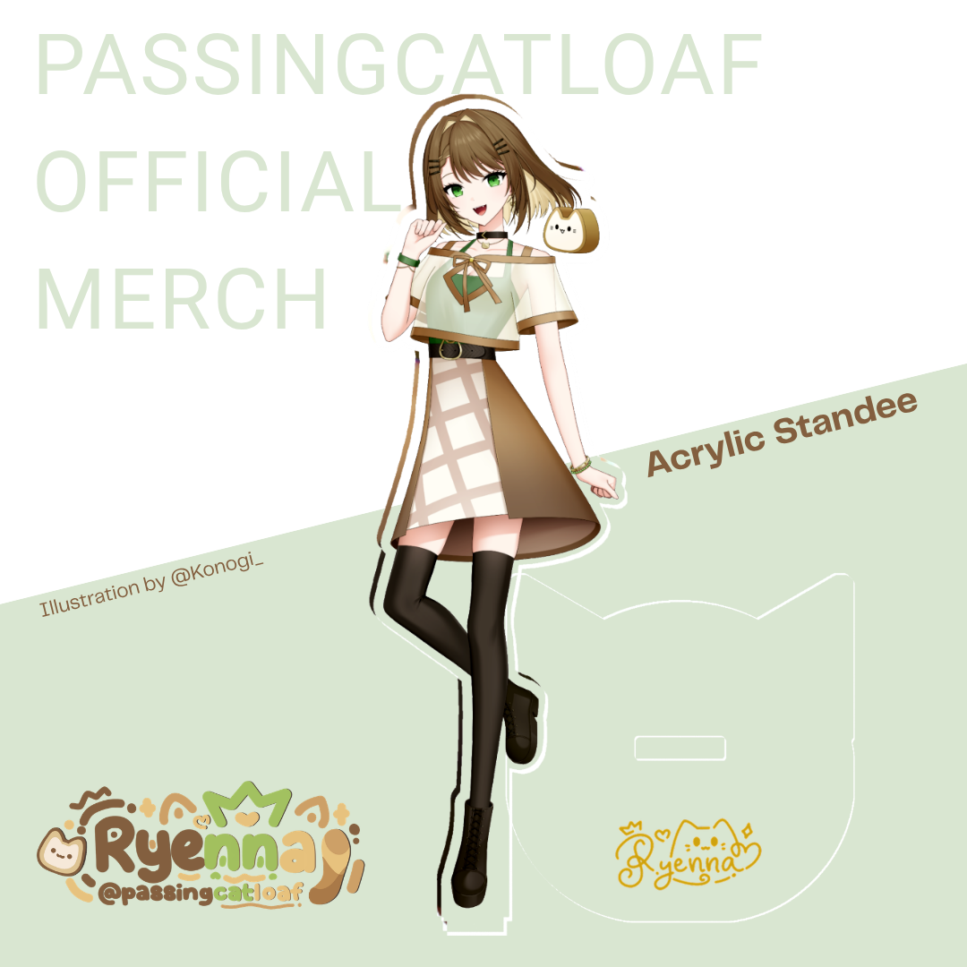 【Passingcatloaf Official Merch】Ryenna 1.0 Acrylic Standee