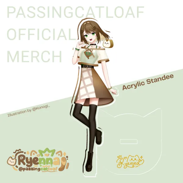 【Passingcatloaf Official Merch】Ryenna 1.0 Acrylic Standee