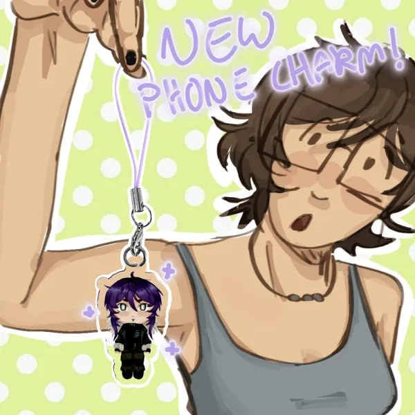 REDACTED Phone Charm