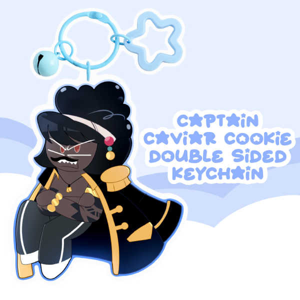 Captain Caviar Cookie Acrylic Keychain