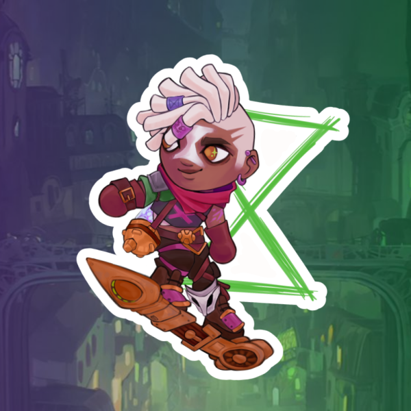 Ekko Holographic Sticker