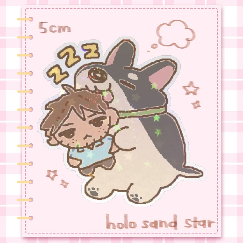 Dispatch | Eeping Beef Holo Sand Star Sticker by rei100 - ACGGOODS