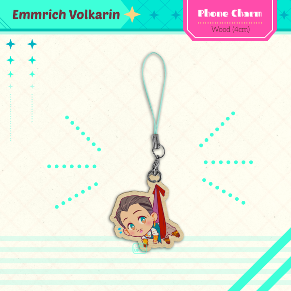Emmrich Volkarin - Cat bait (wood phone charm 4cm)