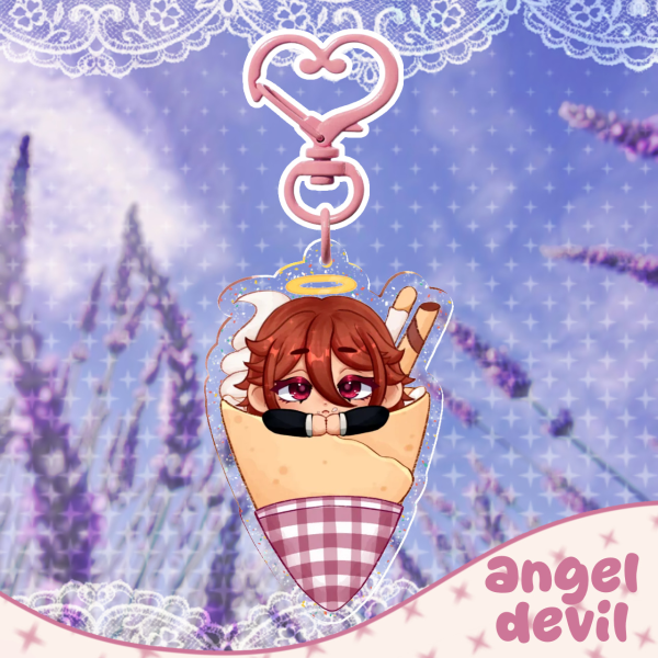 angel devil crepe acrylic keychain ⋆ chainsaw man