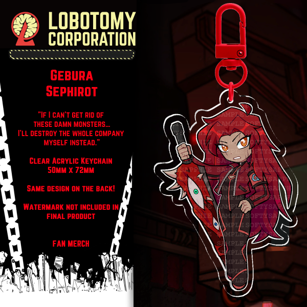 Gebura | LobCorp | Clear Acrylic Keychain