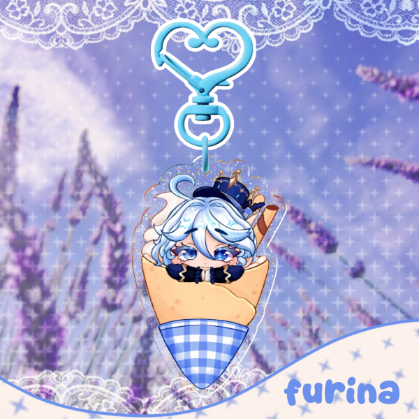 furina crepe acrylic keychain ⋆ genshin impact