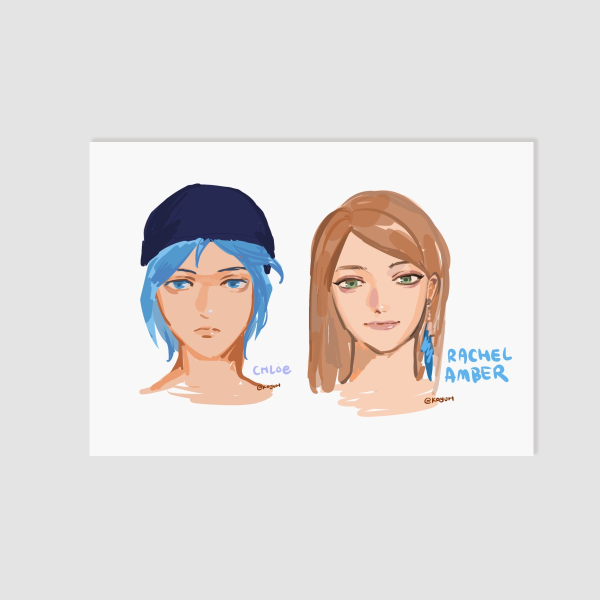 Chloe Price & Rachel Amber Potrait - Life is Strange Artprint