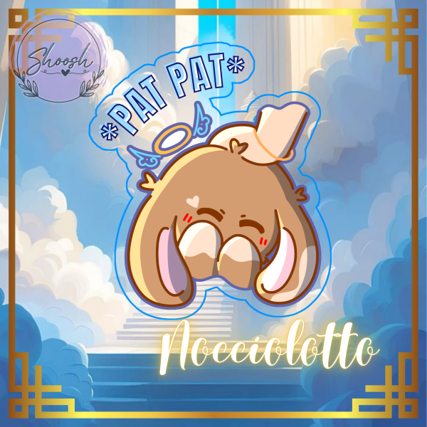 Nocciolotto Clear PET Vinyl Die Cut Stickers