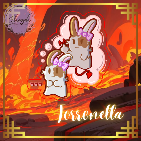Torronella Clear PET Vinyl Die Cut Stickers