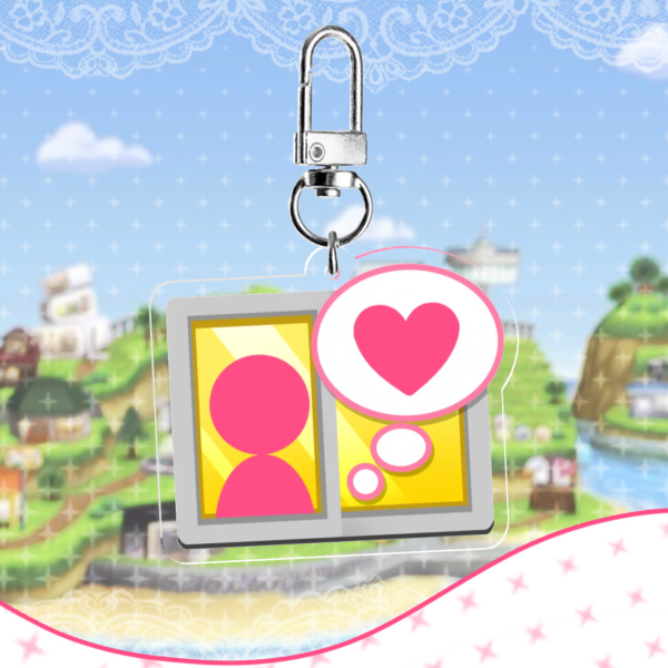 mii apartments love acrylic keychain ⋆ tomodachi life