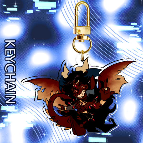 ✦ Tiamat Acrylic Keychain