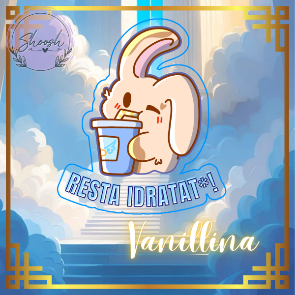 Vanillina Clear PET Vinyl Die Cut Stickers