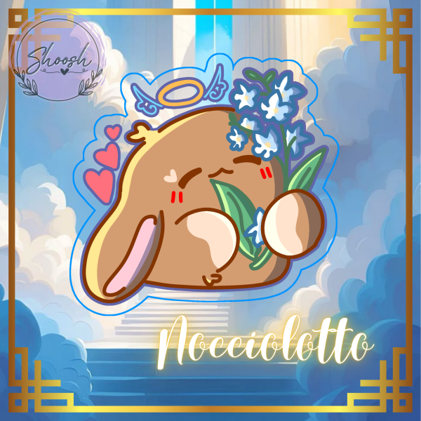 Nocciolotto Clear PET Vinyl Die Cut Stickers