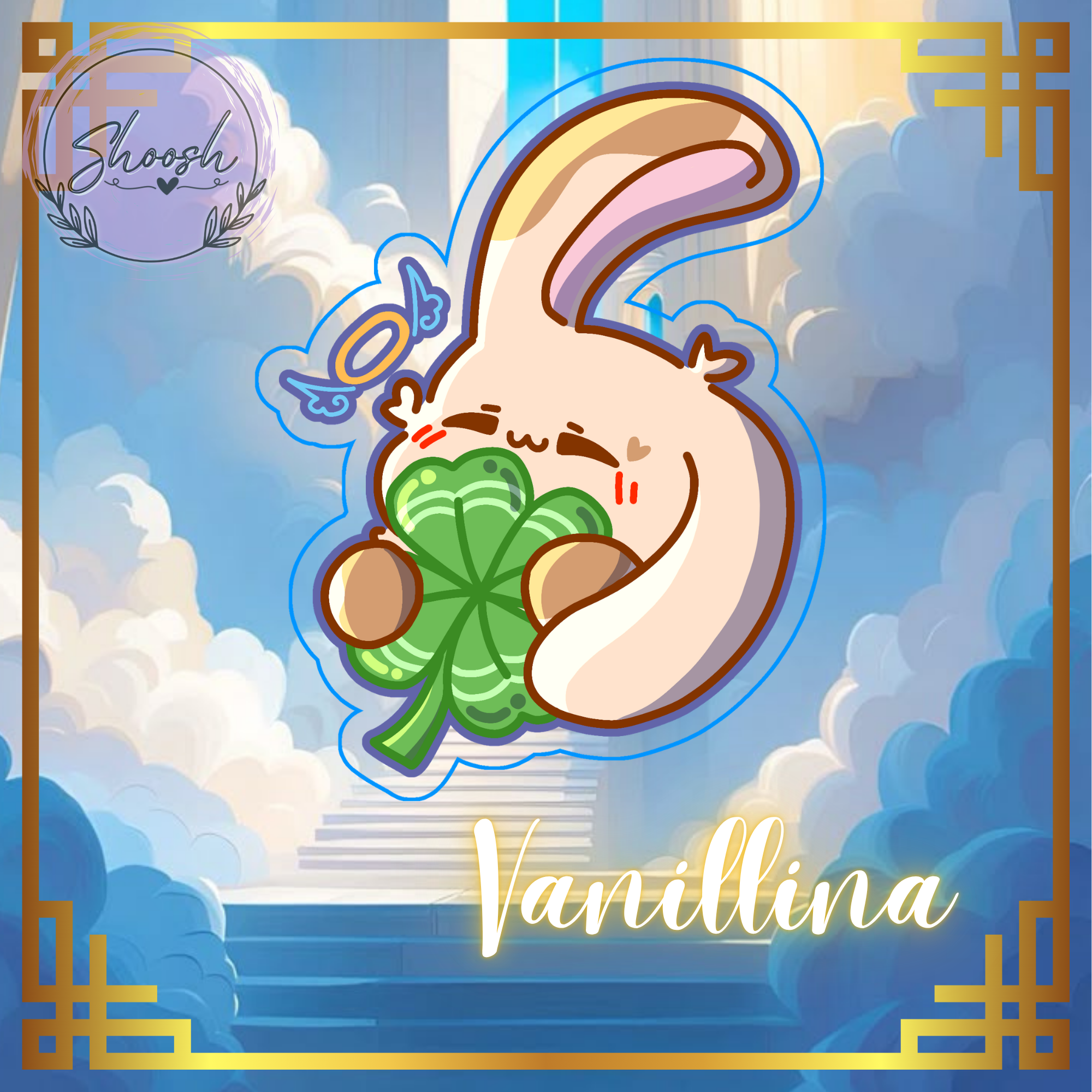 Vanillina Clear PET Vinyl Die Cut Stickers
