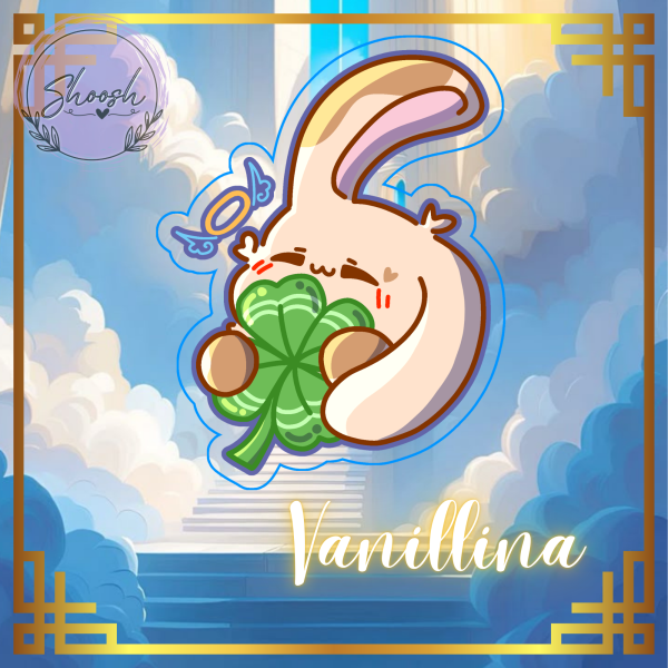 Vanillina Clear PET Vinyl Die Cut Stickers