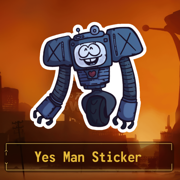 Yes Man Sticker