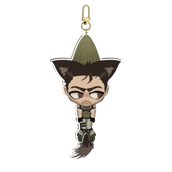 Chris Redfield Resident Evil 5 Tail-wagging Pendant Keychain