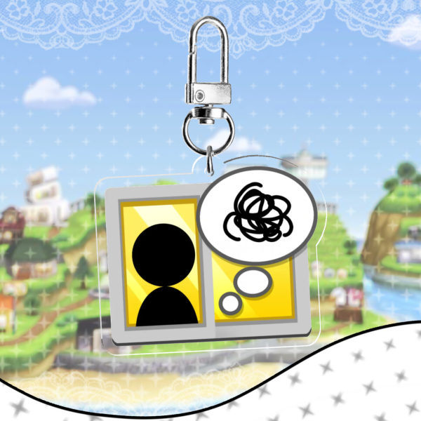 mii apartments troubled acrylic keychain ⋆ tomodachi life