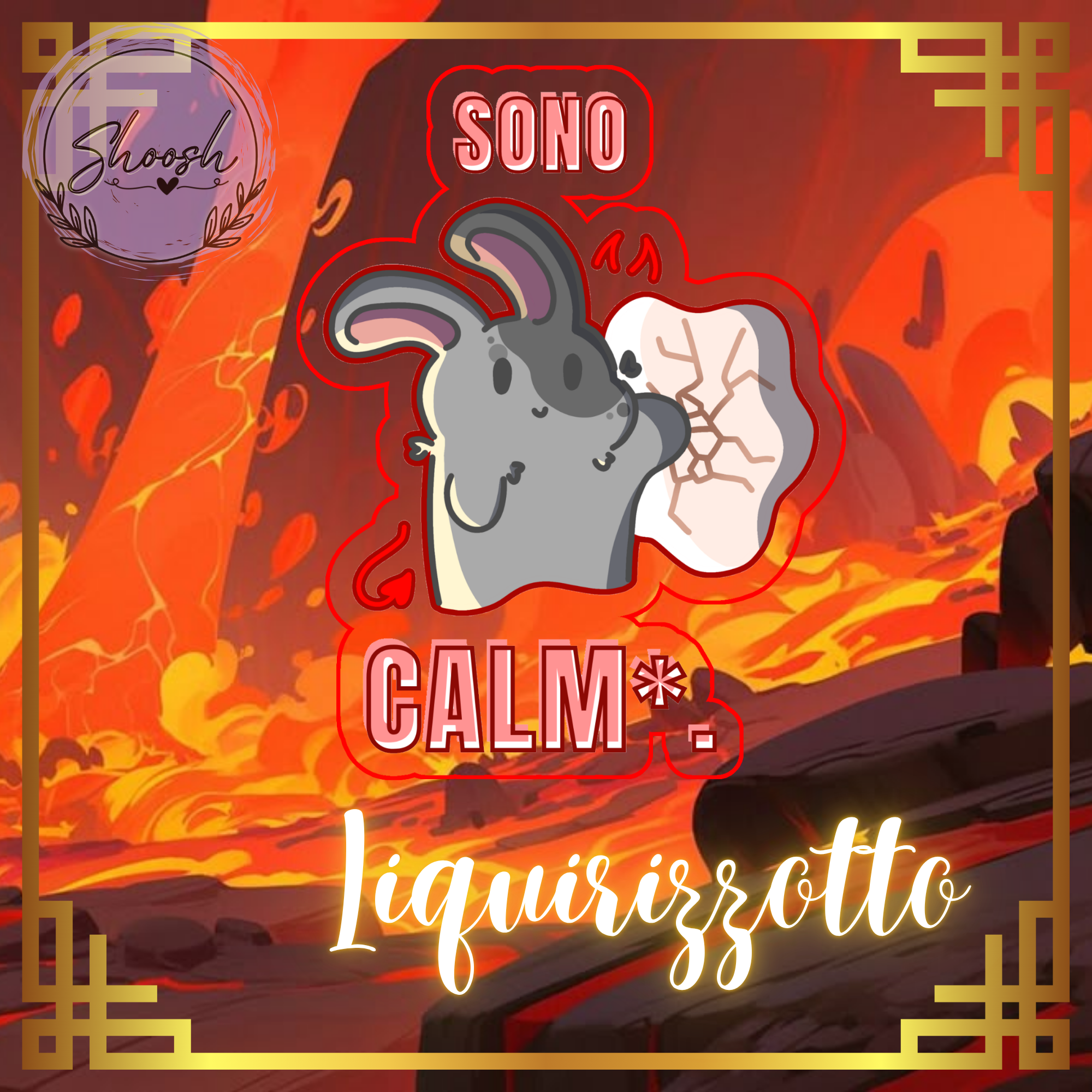 Liquirizzotto Clear PET Vinyl Die Cut Stickers