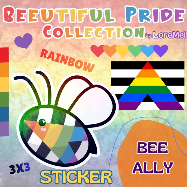 ꒰𑁬°BeeAlly°໒꒱ || Rainbow Sticker