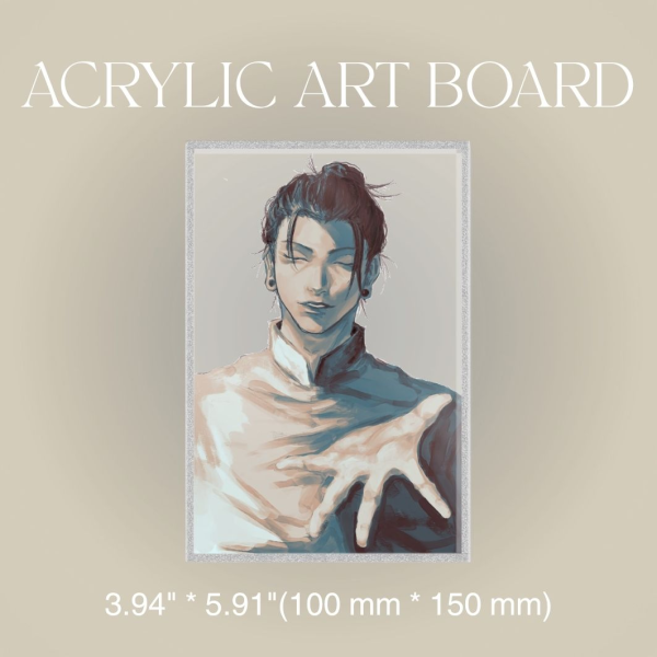 Geto Suguru Clear Acrylic Art Board - Silvery