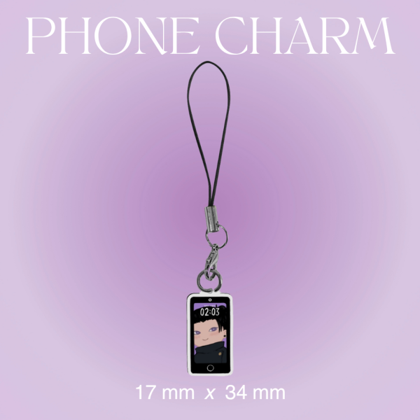 Geto Suguru Clear Acrylic Phone Charm Keychain