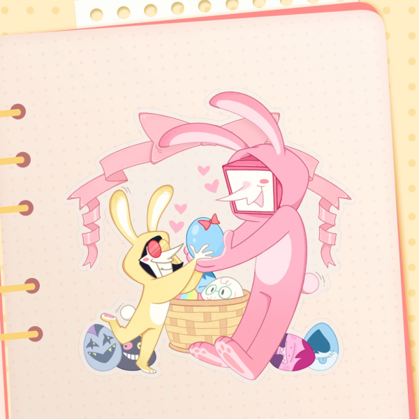 Easter SpamTenna Clear Sticker🐇💕