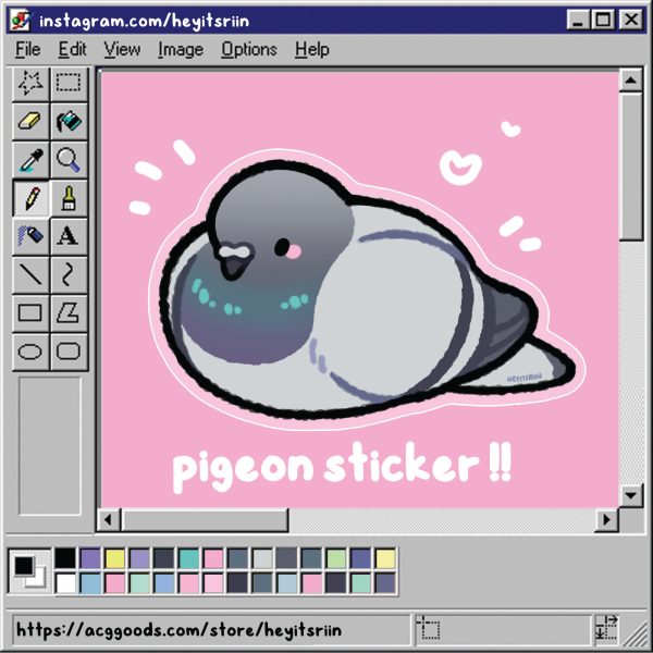 Pigeon / Rock Pigeon / Rock Dove / Columba livia / Columbidae | Clear Die Cut Stickers
