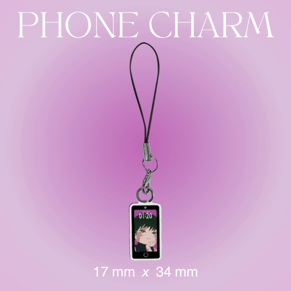 Maki Zenin Clear Acrylic Phone Charm Keychain