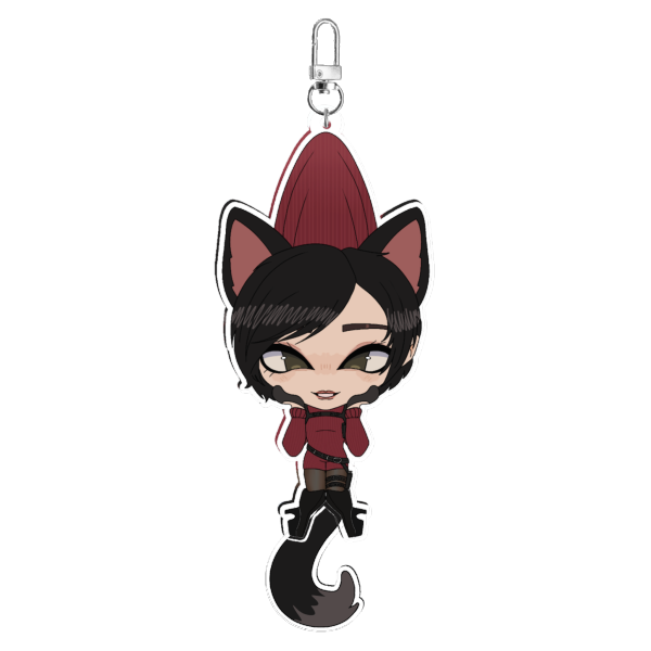Ada Wong Resident Evil 4 Tail-wagging Pendant Keychain