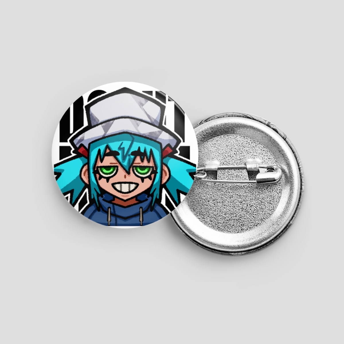[ Vocaloid ] Donut Hole Miku 1.25" Pin