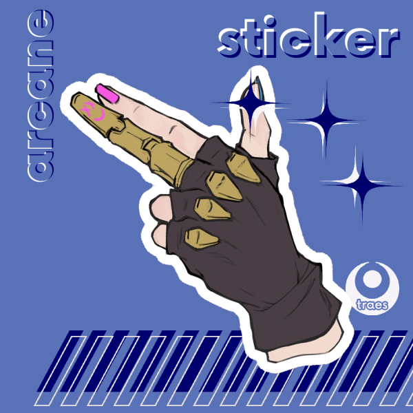 ARCANE - Jinx Hand Sticker