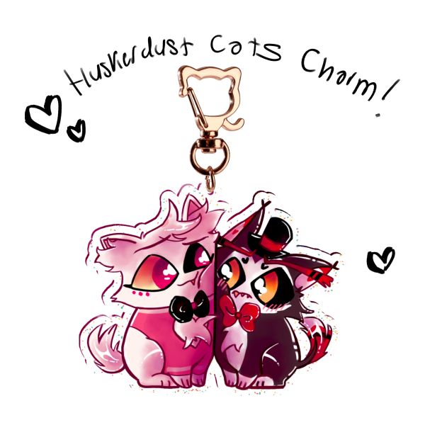 Huskerdust Cats Glitter Charm