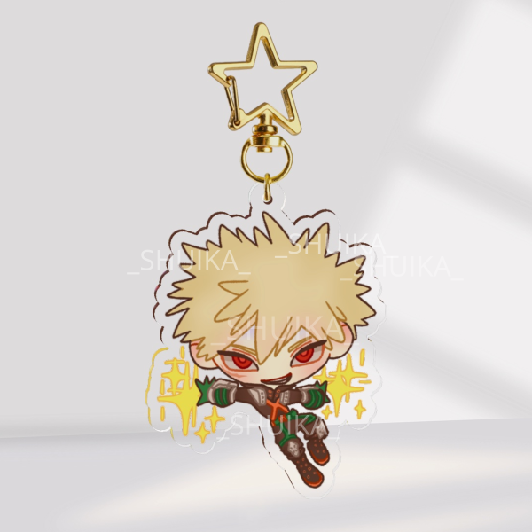 BAKUGO KATSUKI MY HERO ACADEMIA Clear Acrylic Keychains