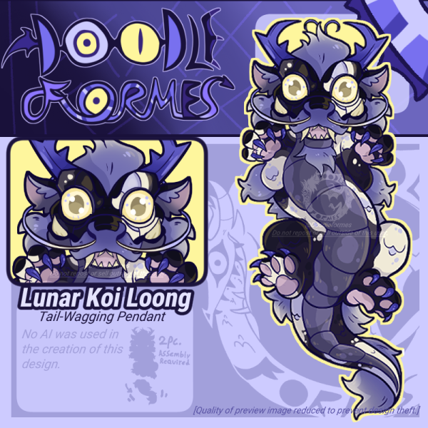 Lunar Koi Loong ( Tail-wagging Pendant)