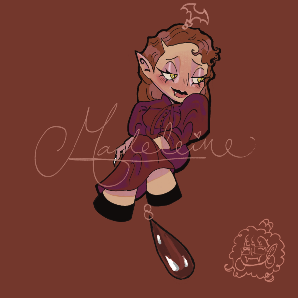 Madeleine IWTV Blood Charm Acrylic Keychain