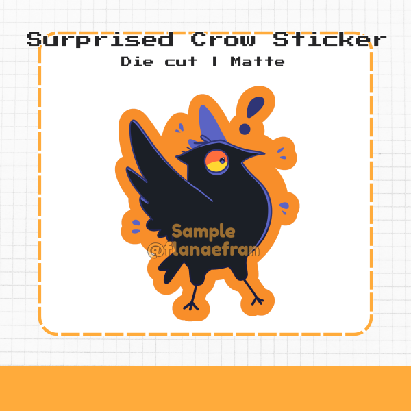 [Birbs] Surprised Crow