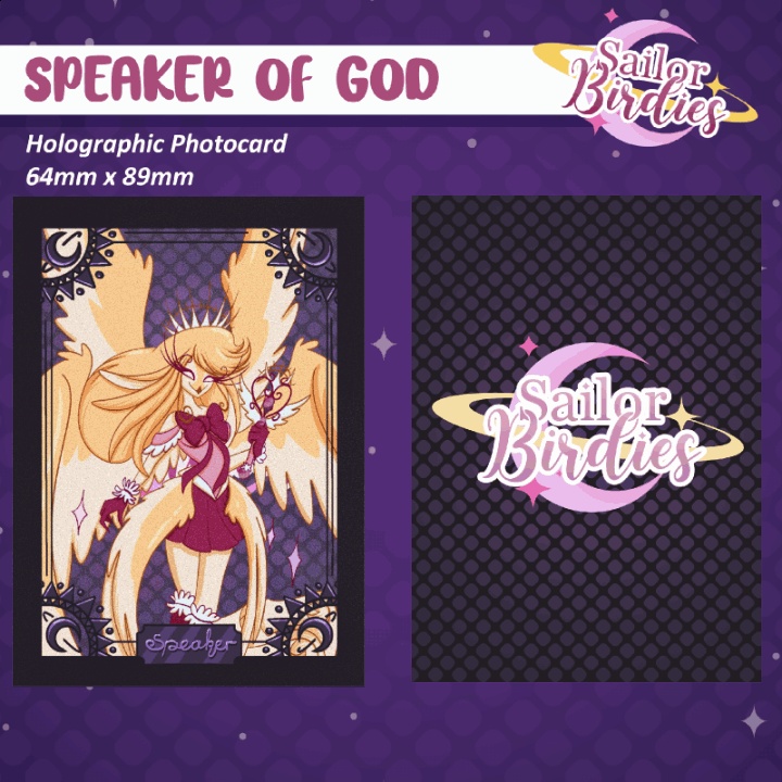 Sailor Birdies - Speaker - Holographic Photocard