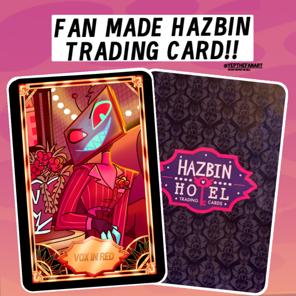 Hazbin Hotel Fan Made Trading Card