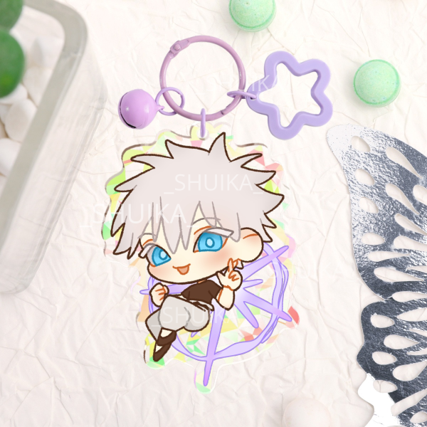GOJO SATORU JJK Broken Glass Acrylic Keychains